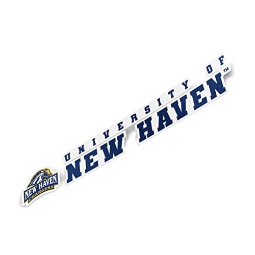 University of New Haven UNH Chargers NCAA Name Logo Vinyl Decal Laptop Water Bottle Car Scrapbook 8 Inch Sticker